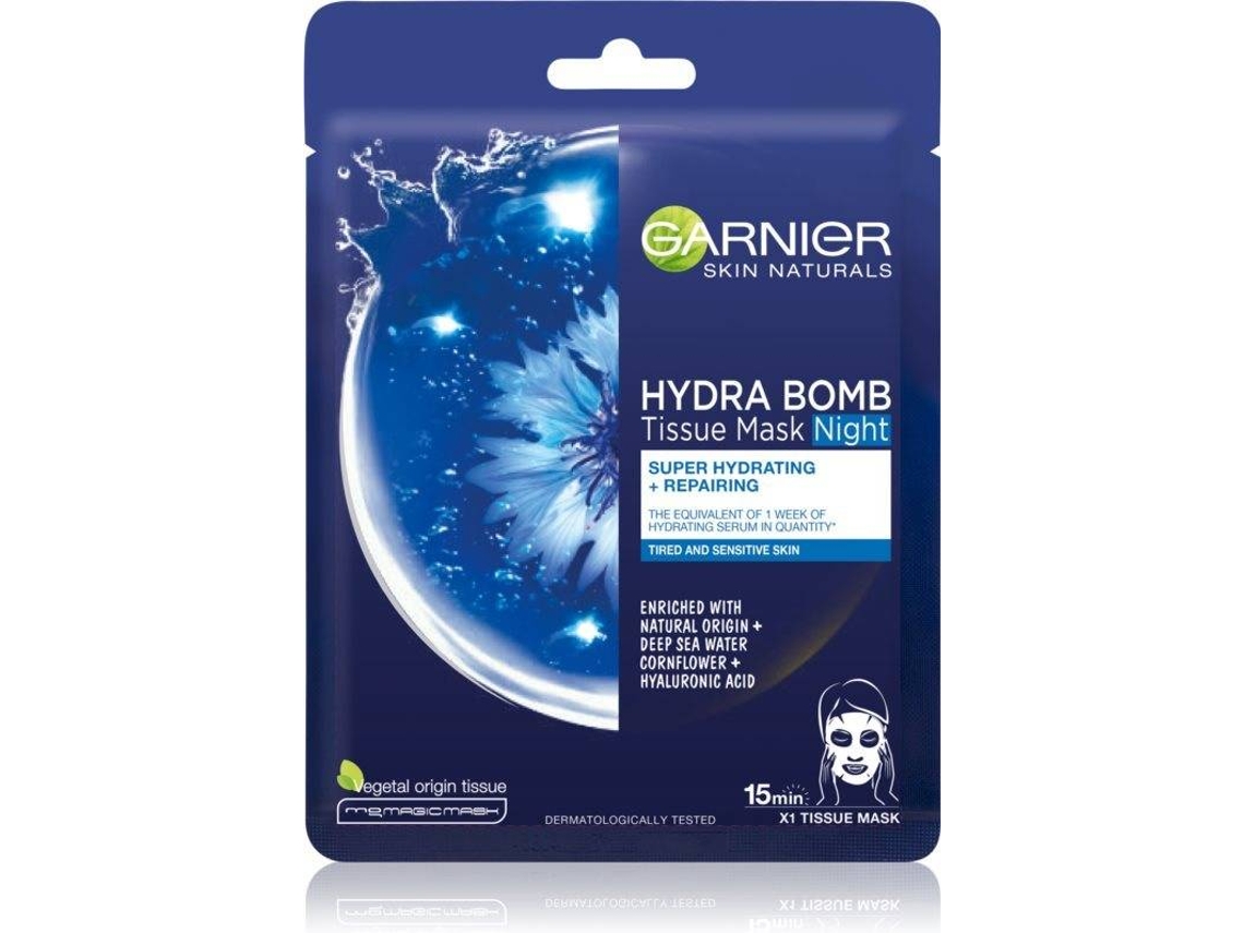 Mascarilla Facial GARNIER Skin Naturals Hydra Bomb Nourishing Face Sheet Mask Night (28g)