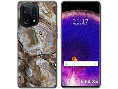 Carcasa para Oppo Find X5 5G TUMUNDOSMARTPHONE Dibujos Mármol 14 Multicolor