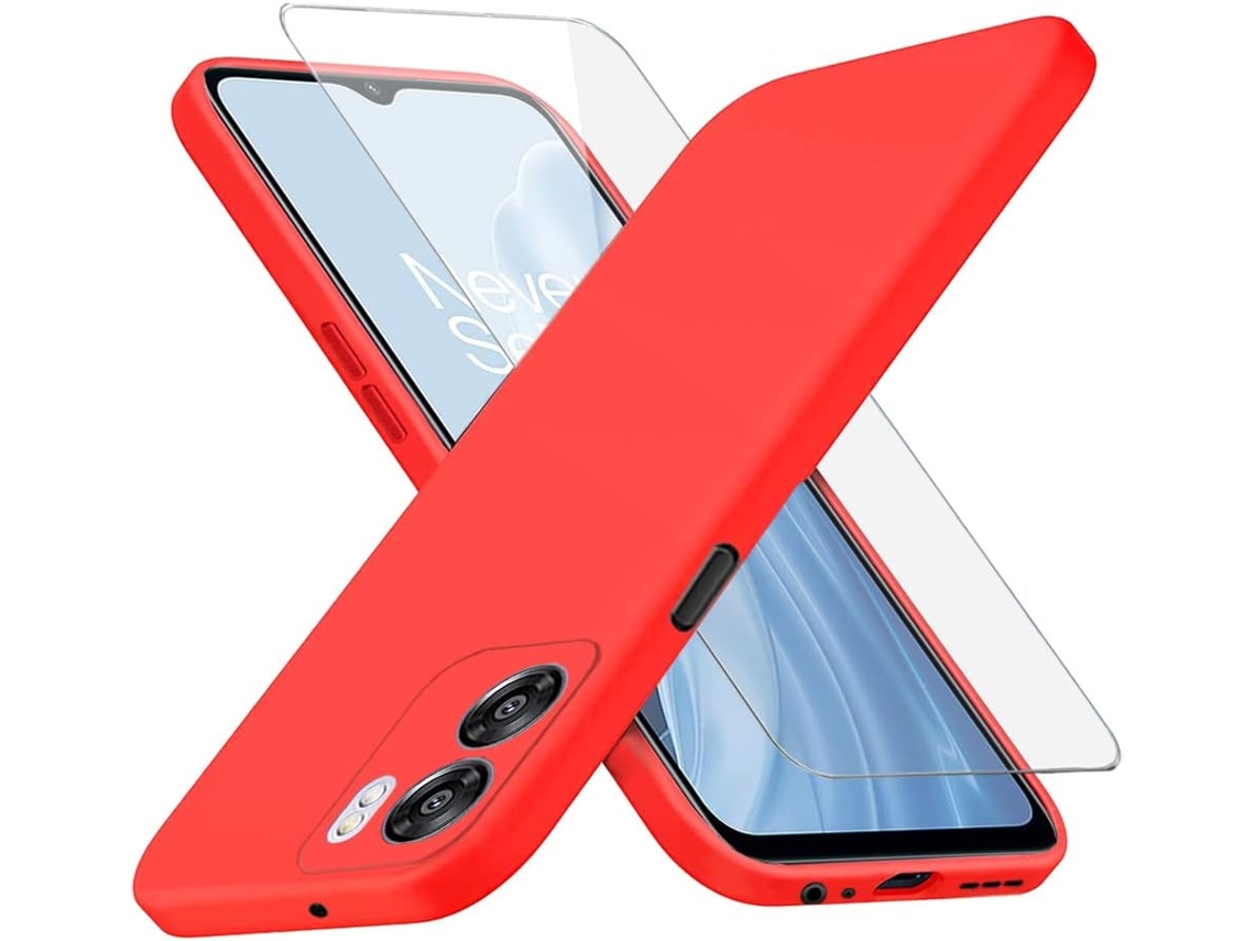 Protector de Pantalla Fina para Oneplus Nord N300 5G HONGWE. Rojo