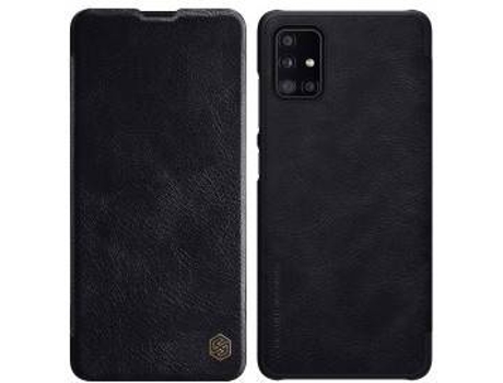 Carcasa Samsung Galaxy A51 LMOBILE Libro Horizontal Nillkin Negro