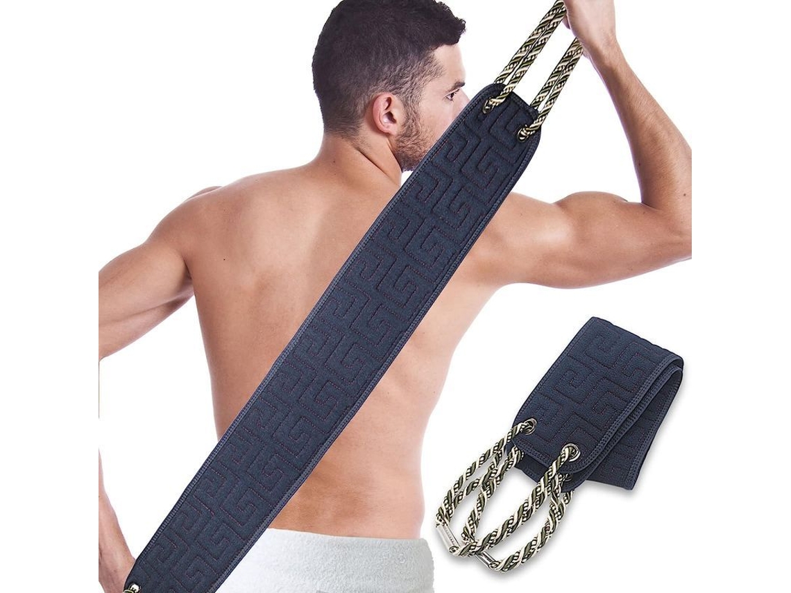 Esponja Exfoliante De Doble Cara Para La Espalda Con Ganchos, 98 Cm, Limpieza Profunda De La Piel Para Hombres Y Mujeres.