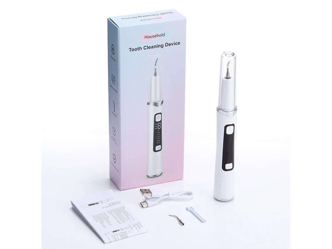 Escáner dental ultrasónico eléctrico, 5 modos, elimina sarro y sarro. Mdug (blanco)