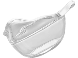 Joyero Cristal Transparente Forma Pájaro Almacenamiento Compacto Anillos Collares Diseño Casita Pájaros