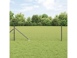 Postes para cerca con punta (7 unidades, Ø32 mm, 80 cm, acero galvanizado, WSD282468) Lovely Home