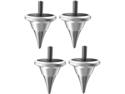 Pies De Aislamiento Para Altavoces, Amortiguador Cónico, Tocadiscos, Grabadora Hi-fi, Amp M6 Plateado