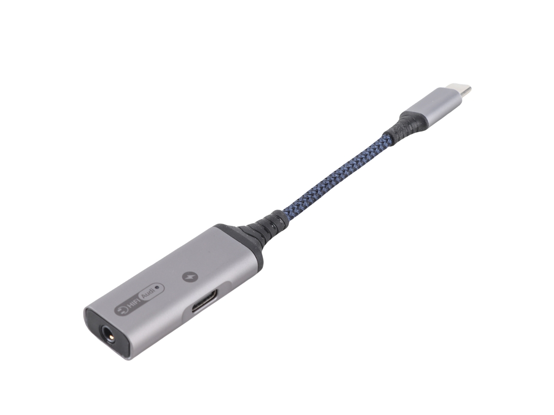 Adaptador Usb C A 3.5mm Auriculares Y Cargador 2 En 1 Con Carga Rápida Pd 60w Splitter De Audio Y Carga