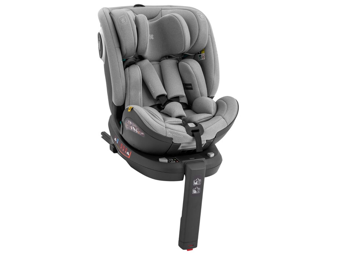 Silla de coche KIKKABOO 40-150cm i-Conic i-SIZE Gris Claro