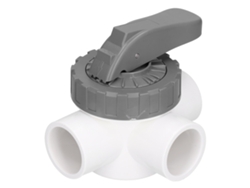 Válvula De 3 Vías Divertida Para Piscinas Y Spas Con Palanca Grande Ajustable, Abs Pvc