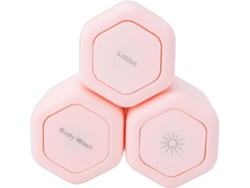 Cápsulas Magnéticas De Viaje Con Tapa, Tarros Cosméticos, 3 Piezas, 40 Ml, Hexagonales.