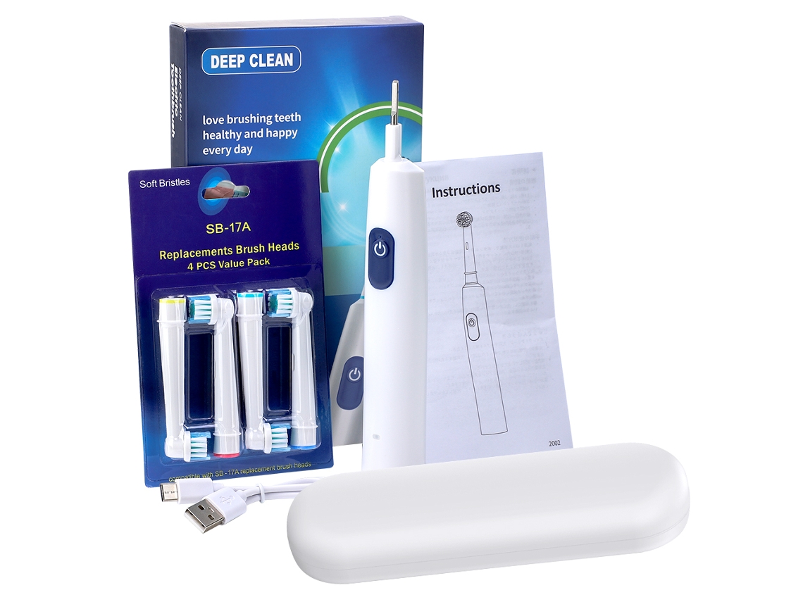 Cepillo de dientes eléctrico rotatorio sónico recargable con 5 modos MDUG