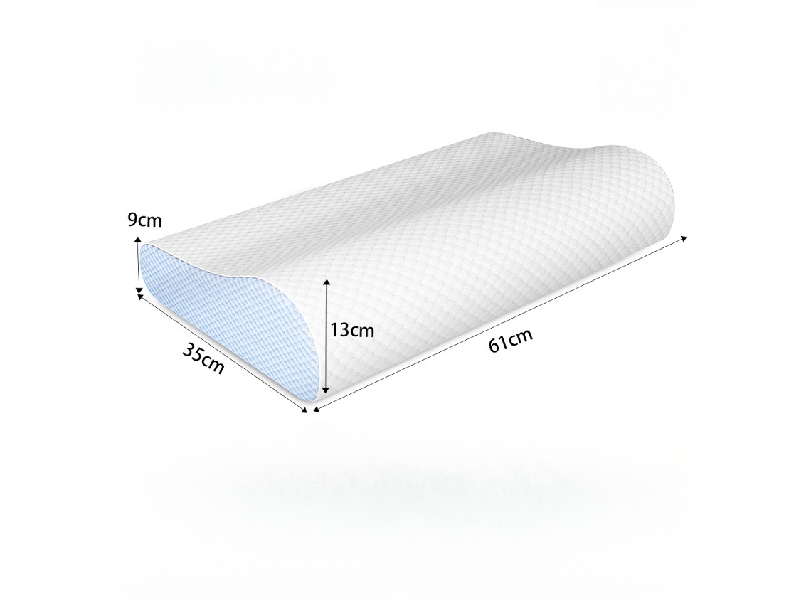Almohada Para El Cuello Con Espuma Viscoelástica Transpirable Para Proteger El Cuello (blanca) Cuich