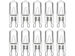 Rebe-bombilla Halógena G9 28w 230v, 370lm 2700k Blanco Cálido Regulable, Cápsula De Vidrio, Paquete De 10