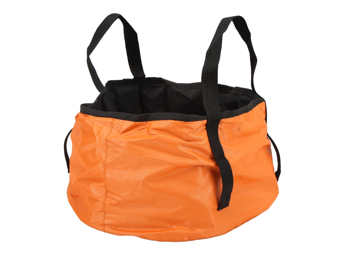Lavabo portátil resistente y duradero para acampar y viajar, lavabo redondo plegable