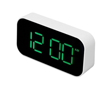 Reloj Despertador Digital HURRISE Reloj Digital con Ahorro de Energía Retroiluminación Led Espejo de Reloj Digital Despertador