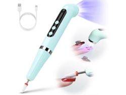 Lámpara de uñas UV eléctrica inalámbrica GOKOCO, 2 en 1 profesional, para pulir uñas acrílicas y curar manicuras.