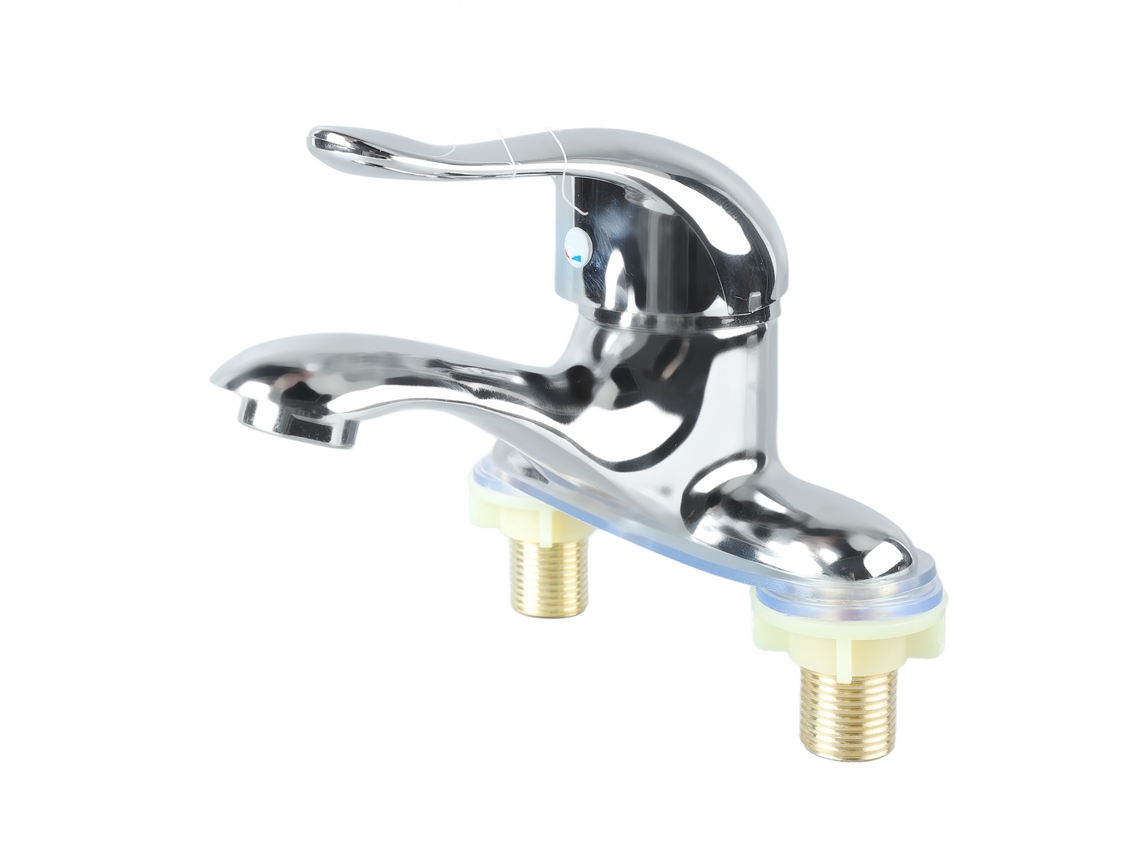 Grifo para lavabo de baño que mezcla agua caliente y fría con una sola mano