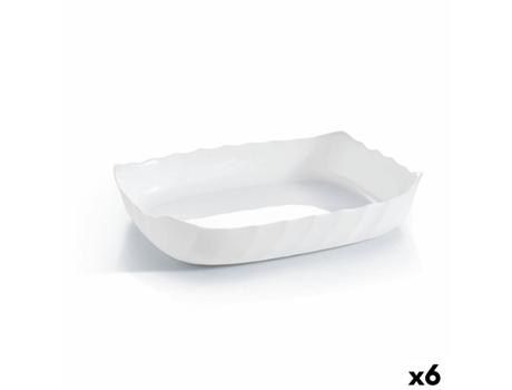 Bandejas de Cocina LUMINARC Smart Cuisine (Blanco - Cristal - 31 x 21 x 25 cm - 6 Und)