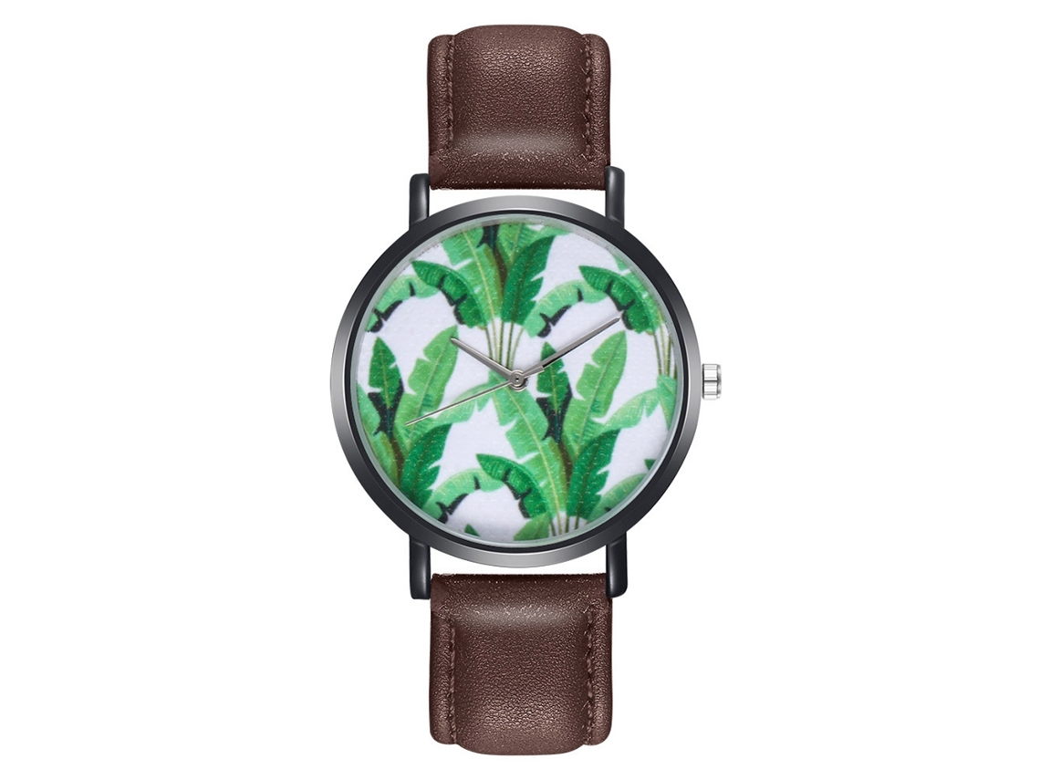 Reloj De Pulsera Zhoulianfa Para Mujer Con Esfera De Líneas Geométricas Y Correa De Piel Sintética (rosa Y Rojo).