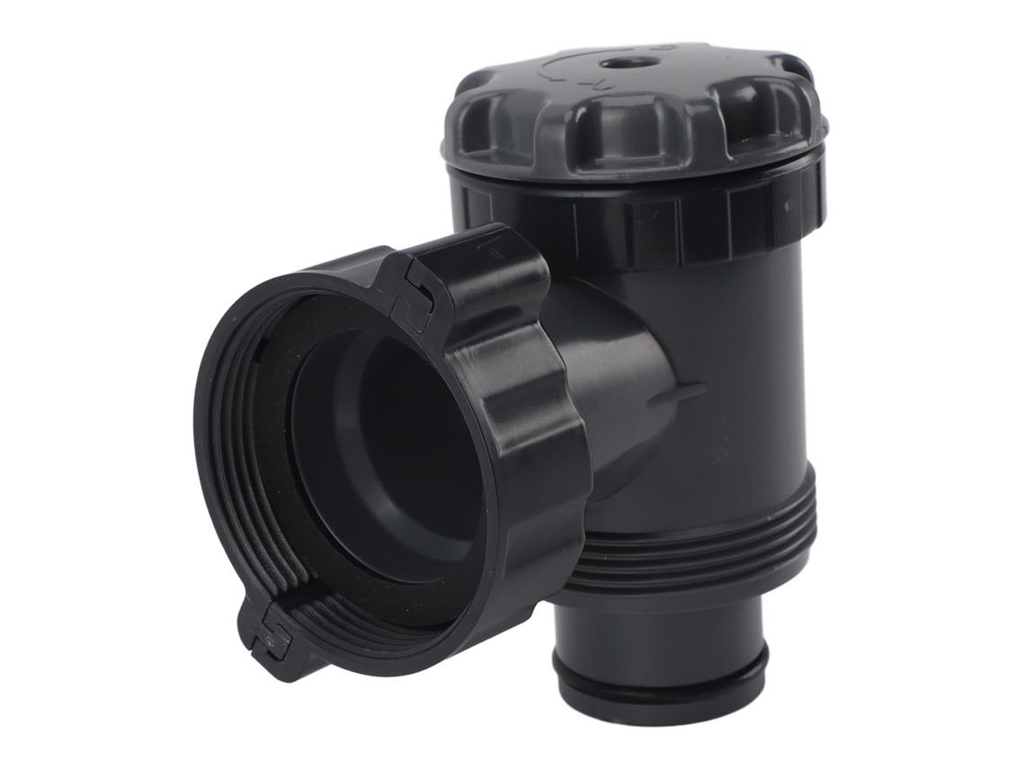 Válvula de pistón antiobstrucción ABS de 38 mm para piscinas