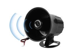 Mini sirena de cable rojo, sistema de alarma audible de 120 dB, 12 V, ABS, duradera, fácil instalación (marca)