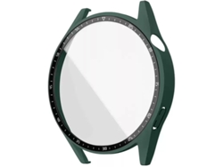 Funda para Huawei Watch GT3 de 42 mm con protector de pantalla de cristal templado SPQMENT (verde oscuro)