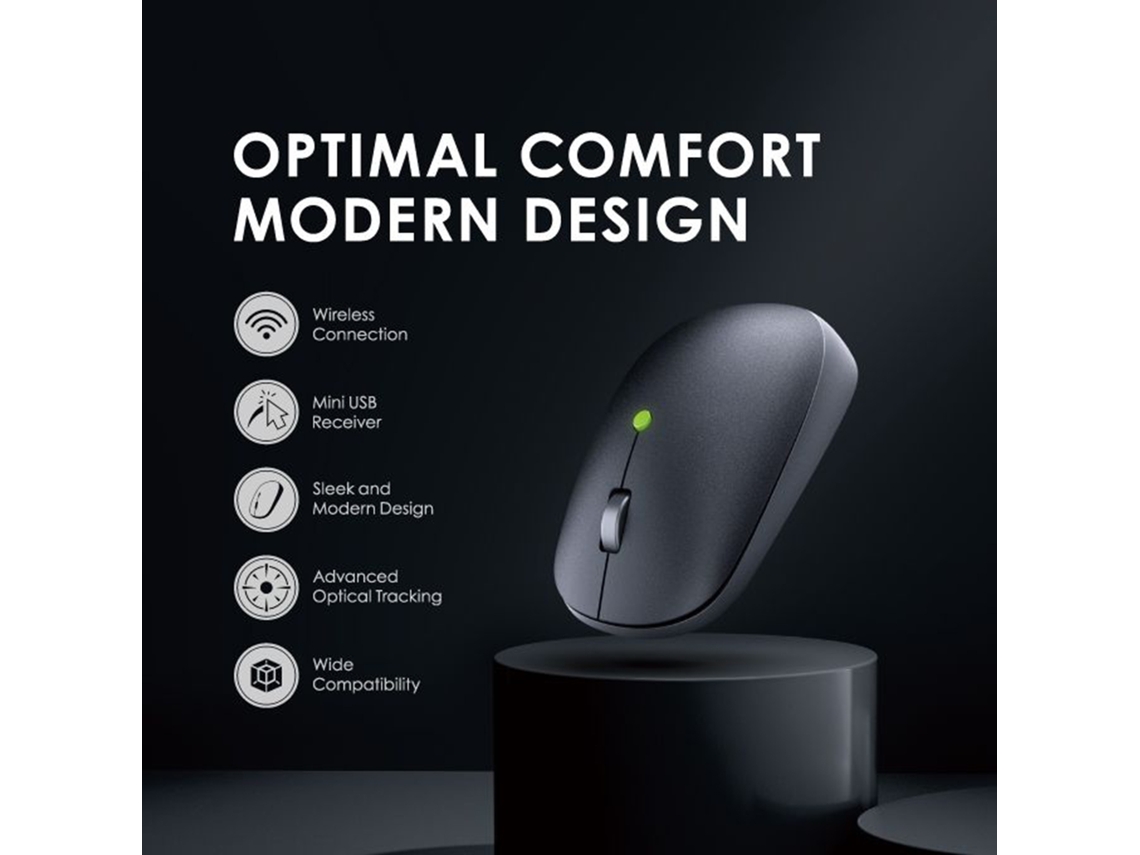 Rato Sem Fio Oraimo Smartmouse F Controle Preciso Design Moderno Elegante Para Escritório Notebook Pc