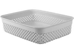Cesta Bajo Manejo Rectangular 7h HOUSE Gris 2,2 Litros