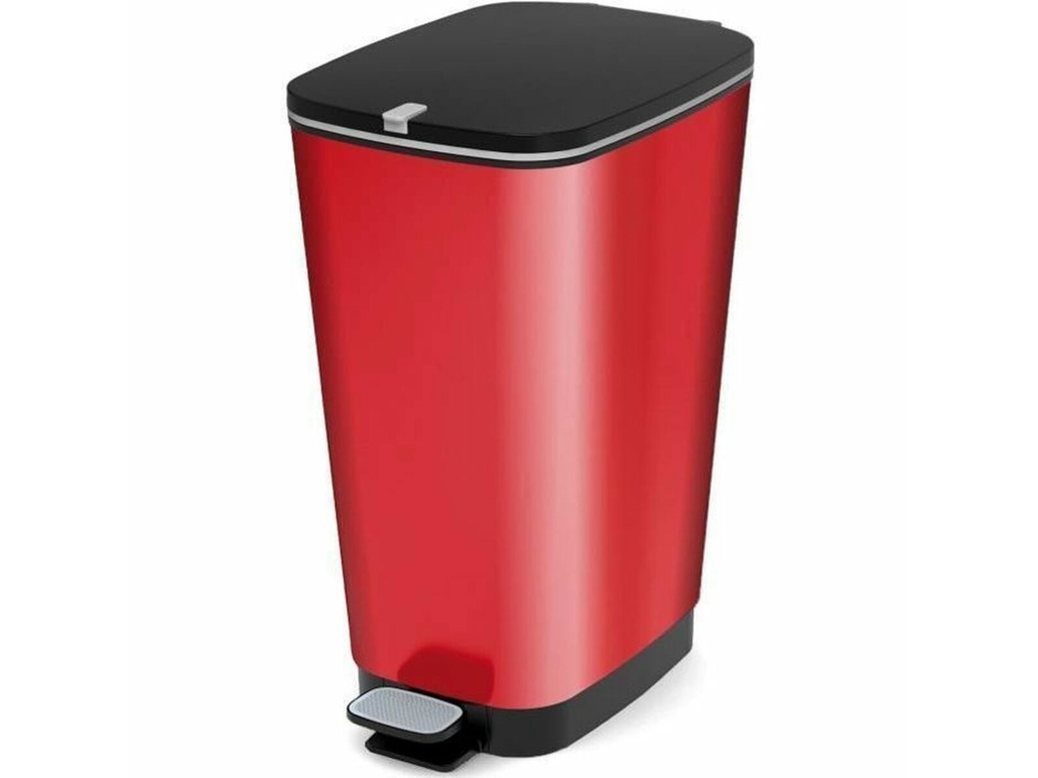 Cubo de Basura con Pedal KIS Rojo Polipropileno 50 L