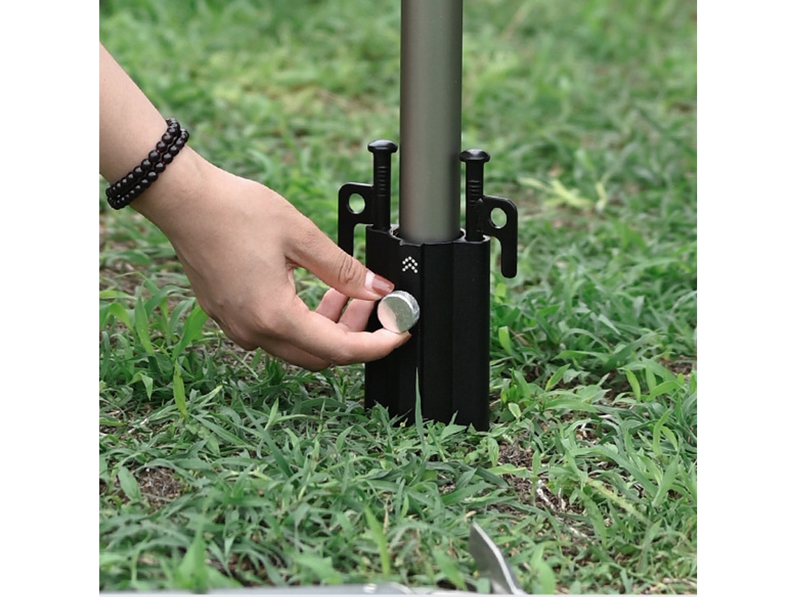 Soporte Para Mástil De Toldo De Camping Para Exteriores, Soporte De Aluminio Ajustable Y Resistente Al Viento.