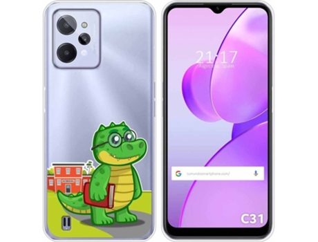 Carcasa para Realme C31 TUMUNDOSMARTPHONE Dibujos Transparente Coco Multicolor