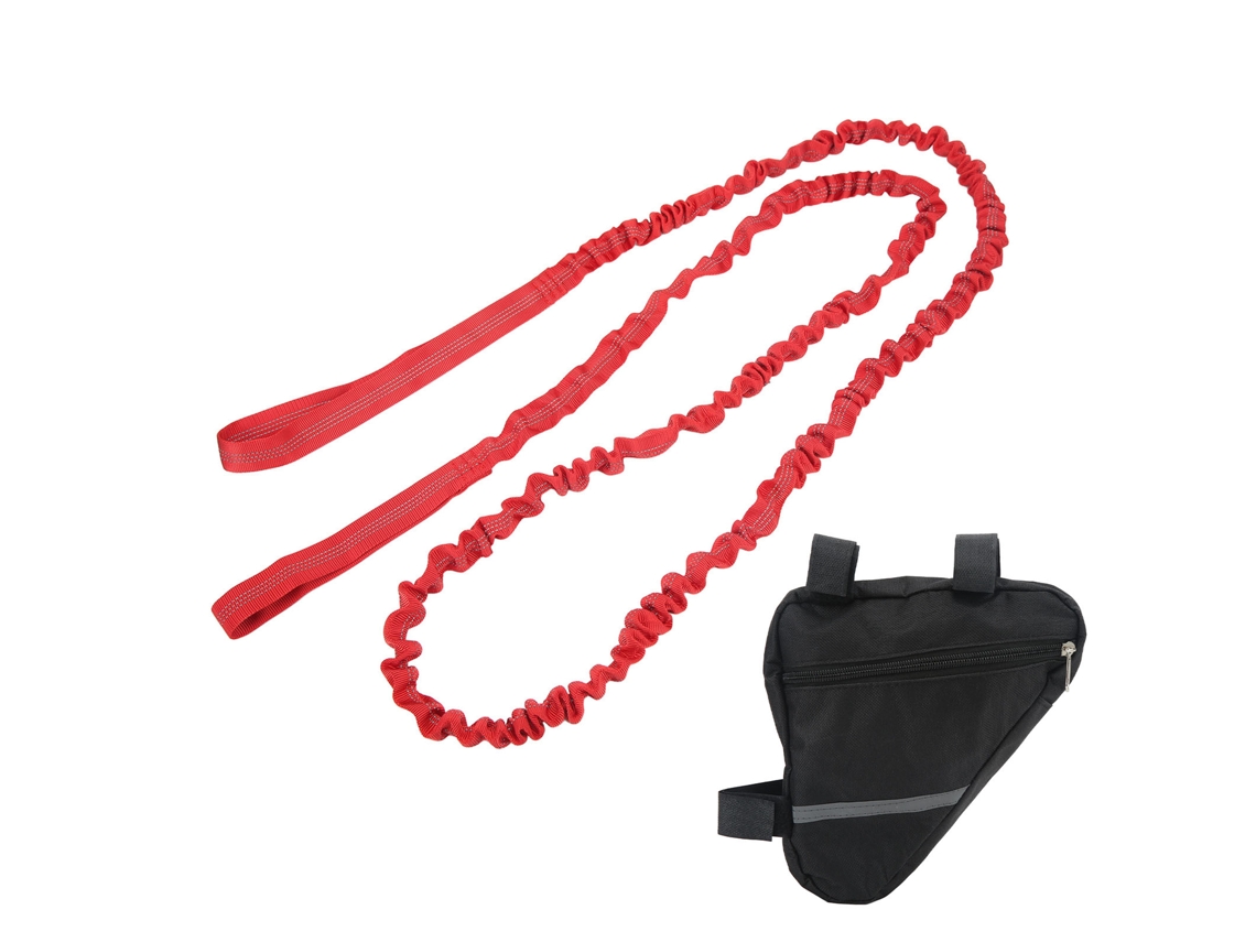 Cuerda Elástica Para Tirar De Bicicletas Infantiles Con Absorción De Impactos, Color Rojo, Cuerda Elástica Mtb Para Padres E Hijos.