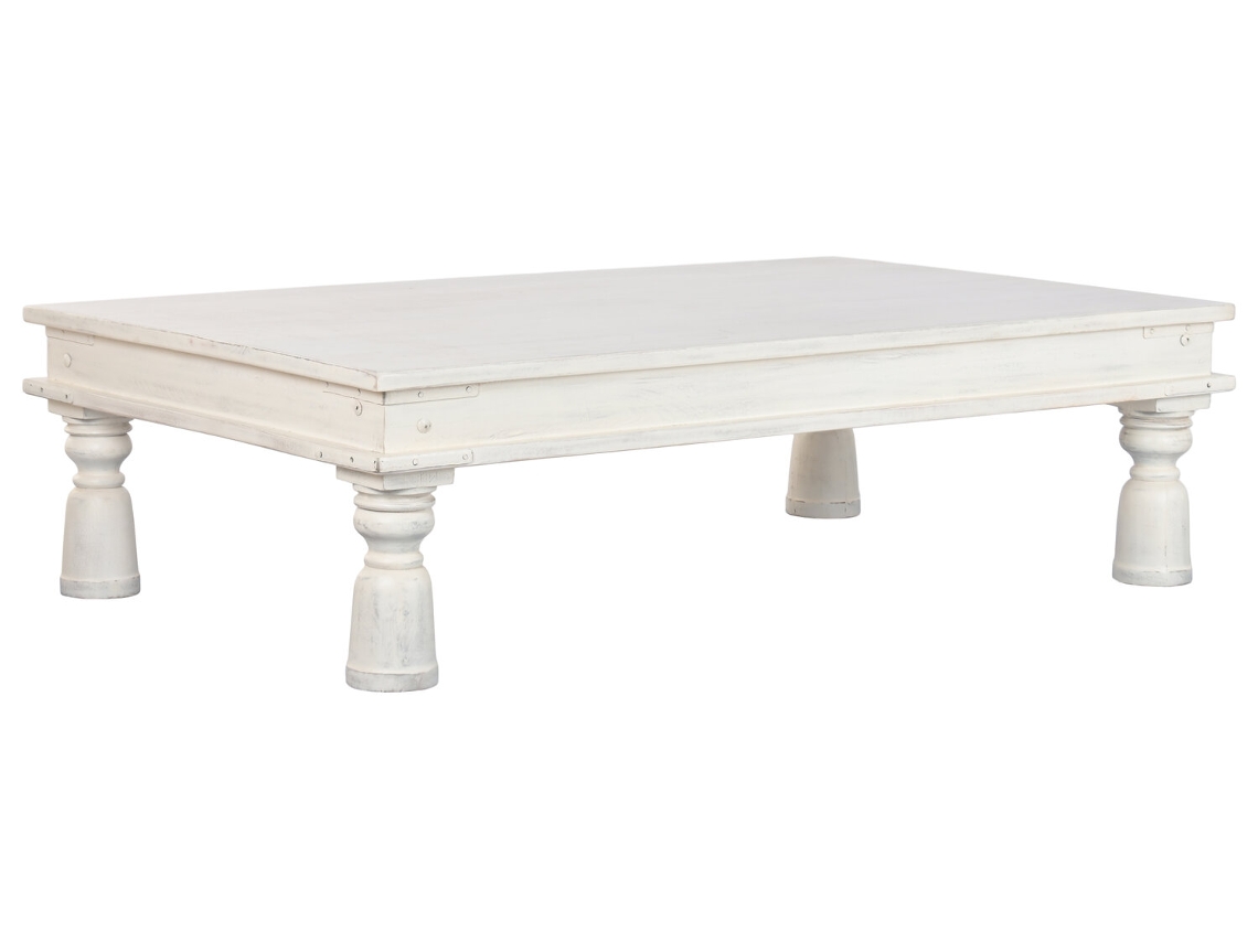 Mesa Centro Madera Decape Blanco 170x102x47cm