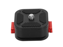 Placa De Liberação Rápida Mini Com Parafuso 1/4 Para Monitores Câmeras Tripés Microfones Acessórios