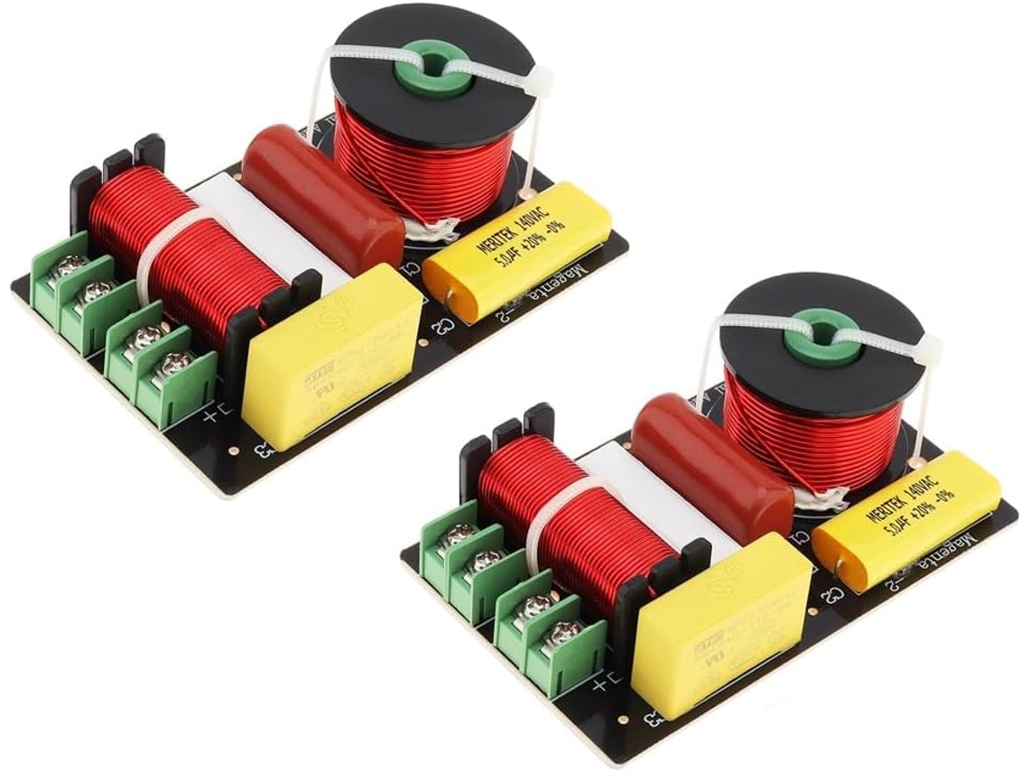 Conjunto De 2 Altavoces Crossover Hifi De 200 W Para Audio Doméstico Con Divisor De Frecuencia.