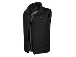 Chaleco térmico calefactable Tengoo HV-15 talla 2XL con 15 zonas calefactables, ropa térmica eléctrica con alimentación USB, chaqueta calefactable de invierno para uso en exteriores.