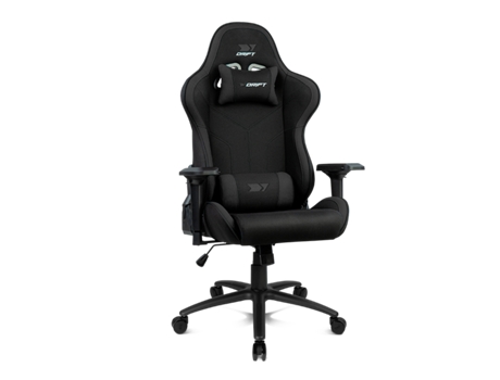 Silla Gaming DRIFT DR110 (Hasta 150 kg - Elevador a Gas Clase 4 - Negro)