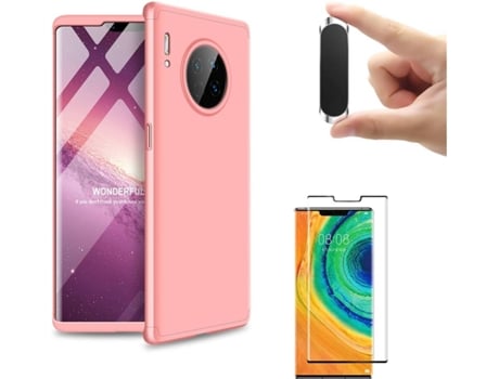 Carcasa, Protector y Soporte Huawei Mate 30 Pro Slim armor 360º Rosa