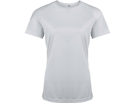 Camiseta de Mujer para Deporte PROACT Multideportes Poliéster Blanco (L)