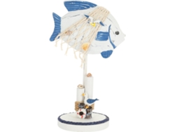 Pequeño Pez Tropical Decorativo De Madera Mediterránea