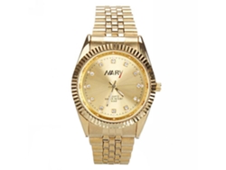 Reloj De Pulsera De Cuarzo Impermeable Con Correa De Acero Para Hombres Nary (oro)