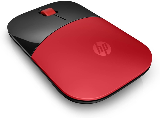 Ratón HP Z3700 (Bluetooth - Óptico - 1200 dpi - Rojo)