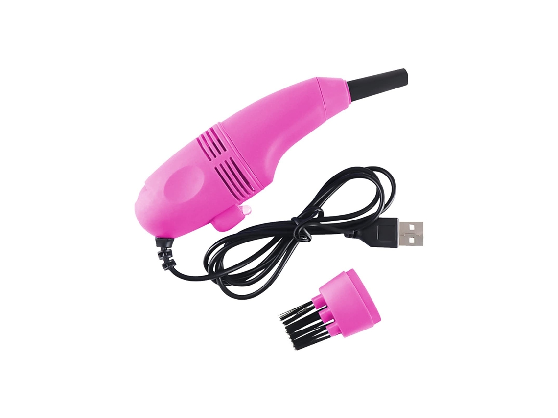 Mini aspirador de pó USB para PC, kit de limpeza de poeira para laptop, ideal para teclado de computador, rosa e verde 