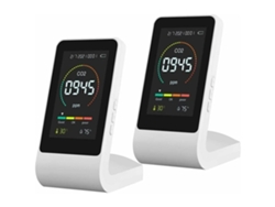 Detector de CO2 3 en 1 con sensores de temperatura, humedad y calidad del aire, para habitaciones o sótanos, paquete de 2 pulgadas STELASPLEN