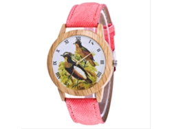Reloj De Pulsera De Cuarzo Unisex Zhoulianfa Animales Moda Rosa