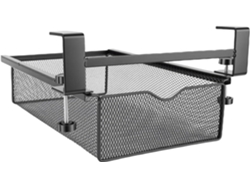 Cajón Para Debajo Del Escritorio: Bandeja De Almacenamiento Metálica Deslizante Para La Mesa.