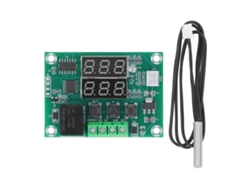 Módulo De Termostato Digital Con Doble Pantalla, Placa Controladora De Temperatura, Resistente Al Agua, Sonda De 12 V Cc.