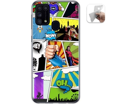 Carcasa Samsung Galaxy M31 TUMUNDOSMARTPHONE Comic Multicolor