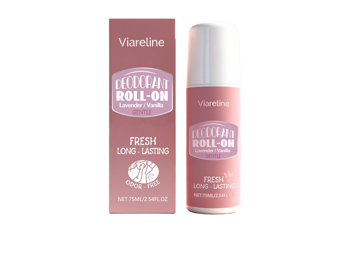 Desodorante antitranspirante roll-on con aroma a lavanda