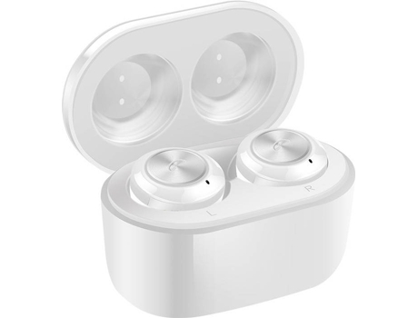 Auriculares Bluetooth True Wireless GETEK A6 (In Ear - Micrófono - Noise Cancelling - Blanco)