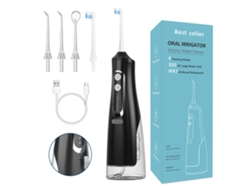 Irrigador De Hilo Dental Portátil 310Ml 4 Boquillas 4 Velocidades Limpiador De Dientes Portátil Recargable USB-Rosa DIGITALLAB